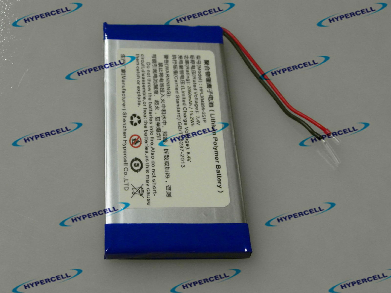 海盛HPL304896 2000mah 7.4v 醫療監測儀 便攜式收銀機鋰電池 5