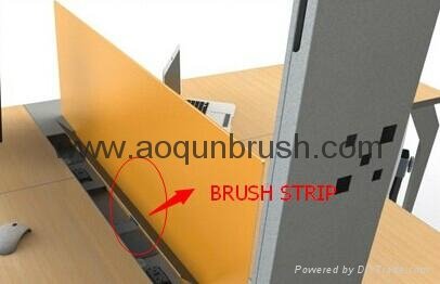 brush strip for office furniture