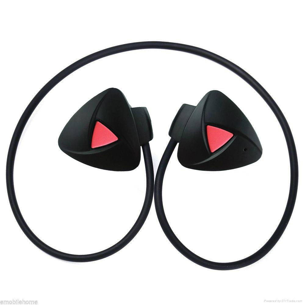 Bluetooth headphone wireless stereo sports Bluetooth headsets remote camera 4
