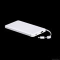 portable slim travel charge for iphone mobile phone polymer Power Bank 5000mAh 1