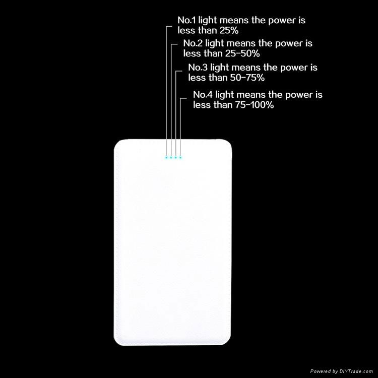 portable slim travel charge for iphone mobile phone polymer Power Bank 5000mAh 3