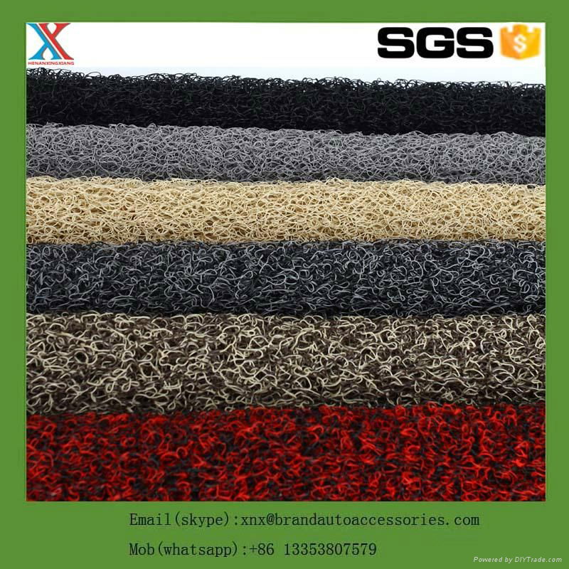 eco-friendly double color PVC coil cushion anti-fatigue waterproof floor car mat 4