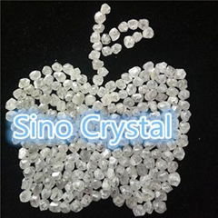 white rough uncut synthetic diamond for gem