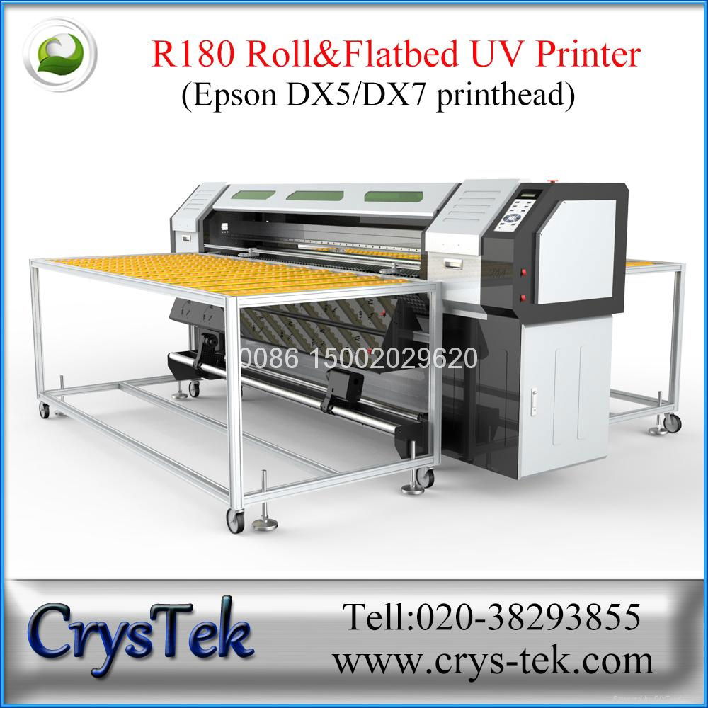 CrysTek CT-R180 Xenons roll and flatbed hybird uv printer