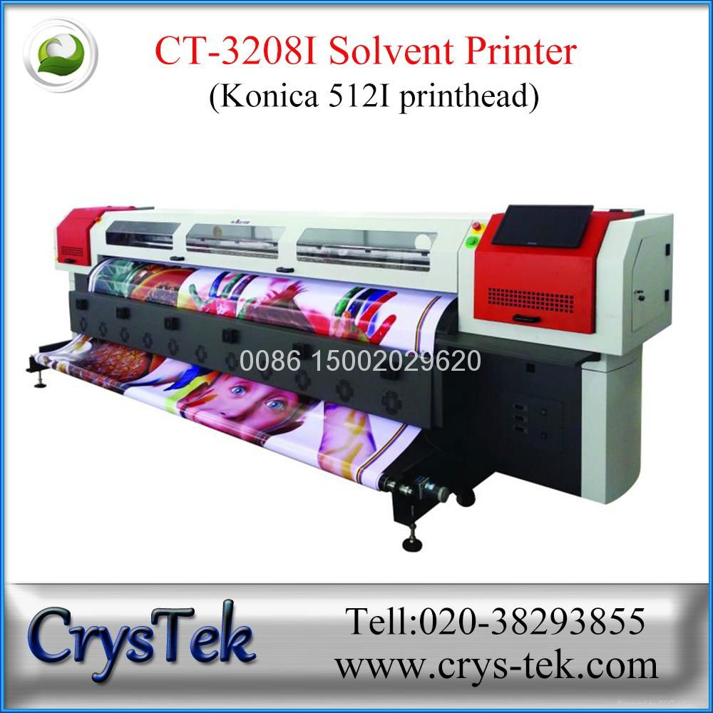 CrysTek CT-3208I konica 512I solvent printer 1440dpi large format printing