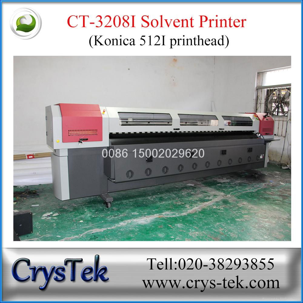 CrysTek CT-3208I konica 512I solvent printer 1440dpi large format printing 3