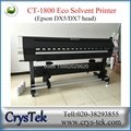 CrysTek CT-1800 eco solvent printer with Epson dx5/dx7 printhead 4