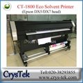 CrysTek CT-1800 eco solvent printer with Epson dx5/dx7 printhead 5