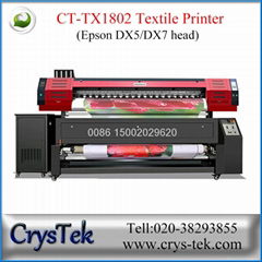 CrysTek CT-TX1802 textil printer sublimation printing machine with Epson dx5/dx7