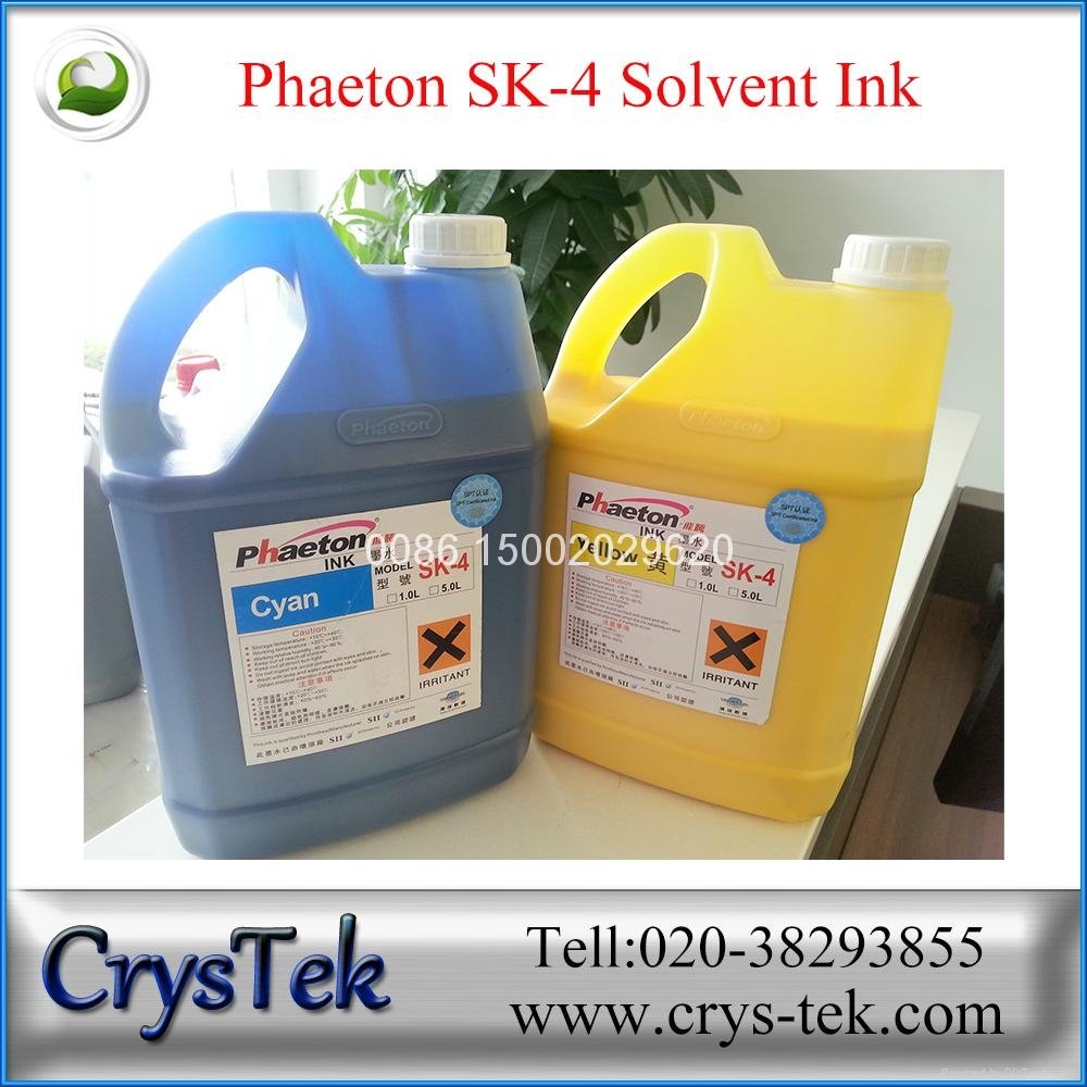 Phaeton  seiko 35pl sk4 solvent ink for Phaeton solvent printer 4
