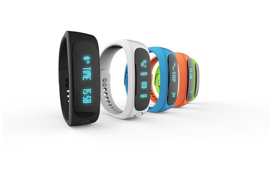 E02 Smart Bracelet Bluetooth Touch Screen Fitness Tracker Sleep Monitor Health 