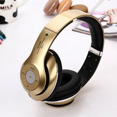 Foldable Over Ear Wireless Bluetooth Stereo Headphone with Microphone Tf Card 