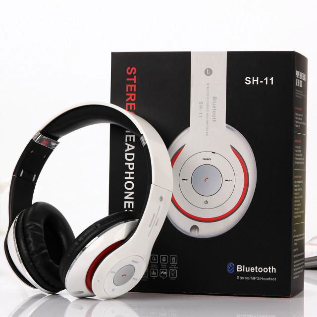 Foldable Over Ear Wireless Bluetooth Stereo Headphone with Microphone Tf Card  2