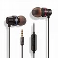 High quality In ear Earphones Music HiFi Headsets With Metal Stereo Earbuds  5