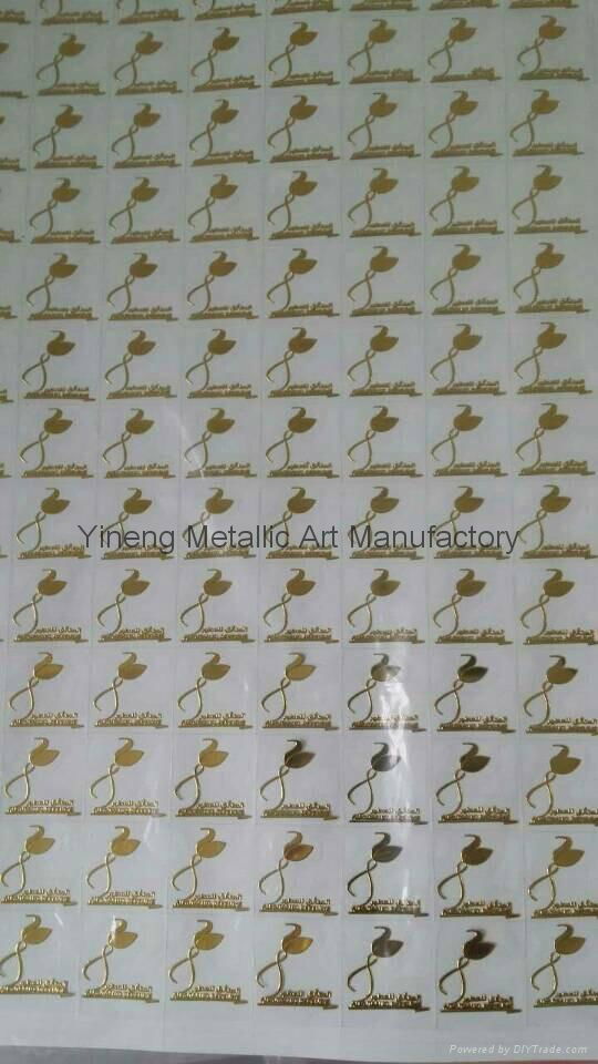 electroforming nickel sticker, Foil Self Adhesive Sticker 2