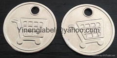 Pendant  Hang tag  Round Shape Tag  Metal Ear Ring