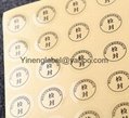 Transparent label PVC Label  Plastic round shape sticker  Packing Bottle label  