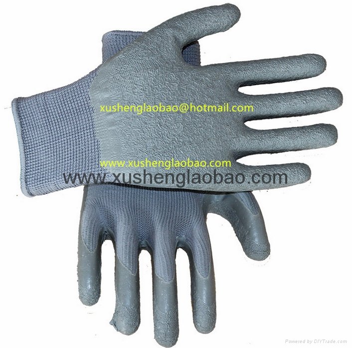 knit nitrile safety glove