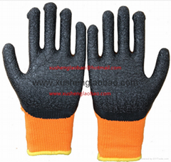 21cotton yarn wrikle safety gloves