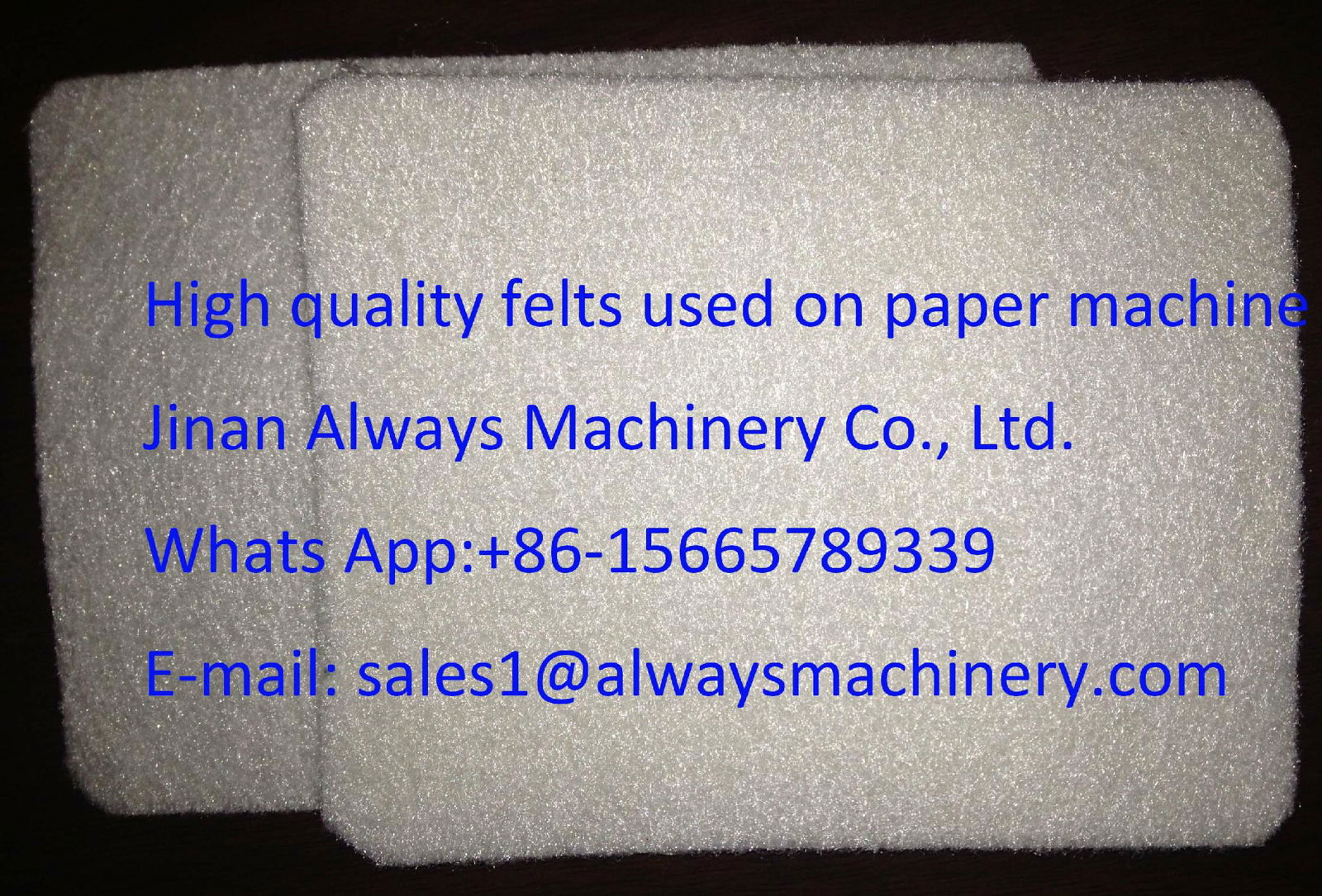 Bom Paper Making Felt Used in Paper Mill