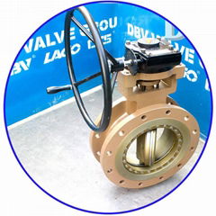 Worm Gear WCB  Metal to Metal Flange Triple Eccentric Butterfly Valves