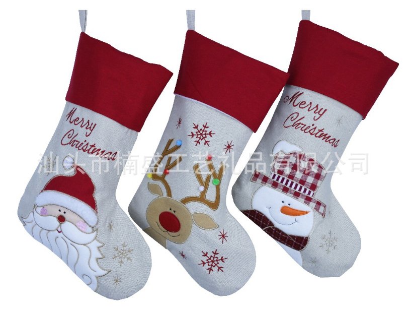生产定制圣诞袜 圣诞节装饰品 糖袋 酒瓶衣 Christmas Stockings
