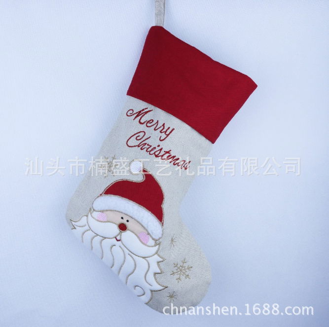 生產定製聖誕襪 聖誕節裝飾品 糖袋 酒瓶衣 Christmas Stockings 3