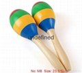 Musical toys,wooden maracas orff instruments wholesale 4