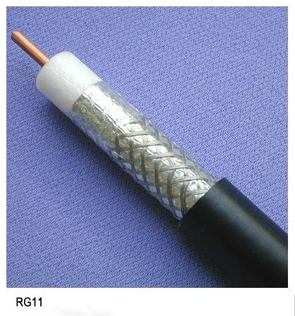 High quality coaxial cable RG11 with messenger galvanized  steel 4