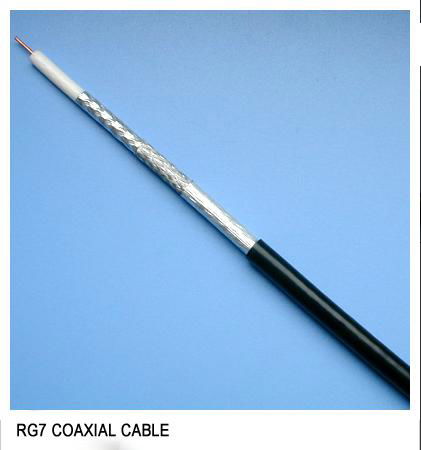 OEM accept coaxial cable RG7 with cca/cca/bc conductor and standard shield 3