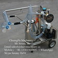 vacuum pump milking machine with single bucket for cow/goat 3