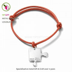 Customized Puzzle Couple Bracelet