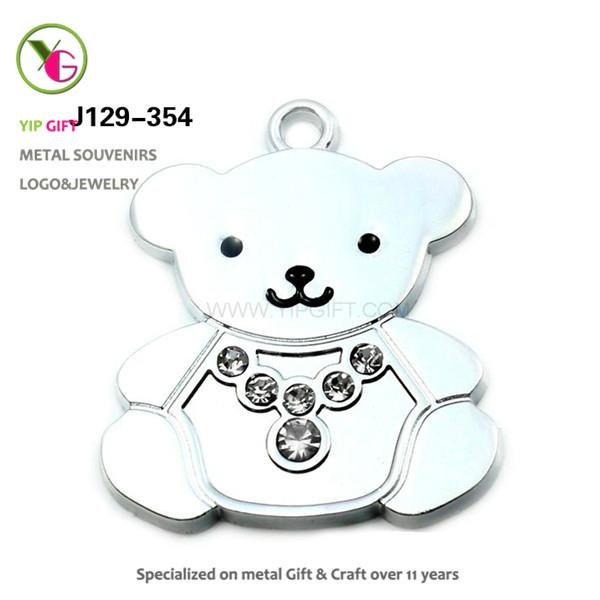 Little Girl Teddy Bear Pendant Jewelry