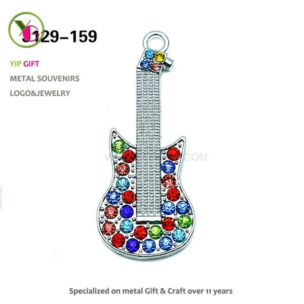 Fashion Inlay Stone Guitar for Necklace 2