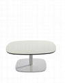 Uispair Modern 100% Steel Round Coffee Table Office Table for Home Office Decora 3