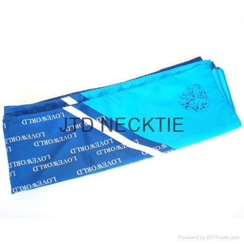 Custom silk polyester scarves