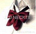 Fashion silk polyester lady bow ties 1