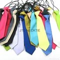 Solid children elastic neckties
