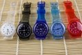 2016 hotselling quartz watch GENEVA silicone TPU watch 4