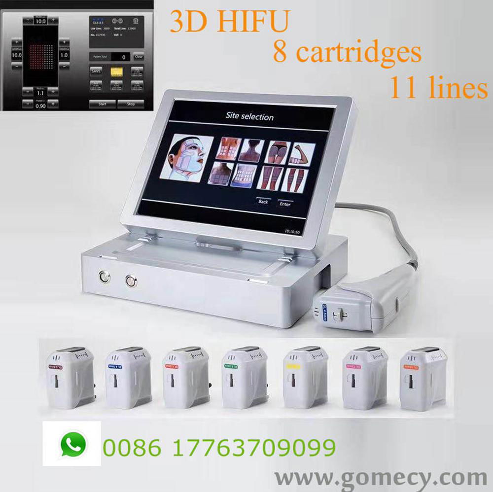 GOMECY Portable 10000 20000 shots 11or 6 lines HIFU 3D face lift machine facelif 5