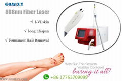 GOMECY 2019 New Technology 808 fiber optic coupled diode laser hair removal mach