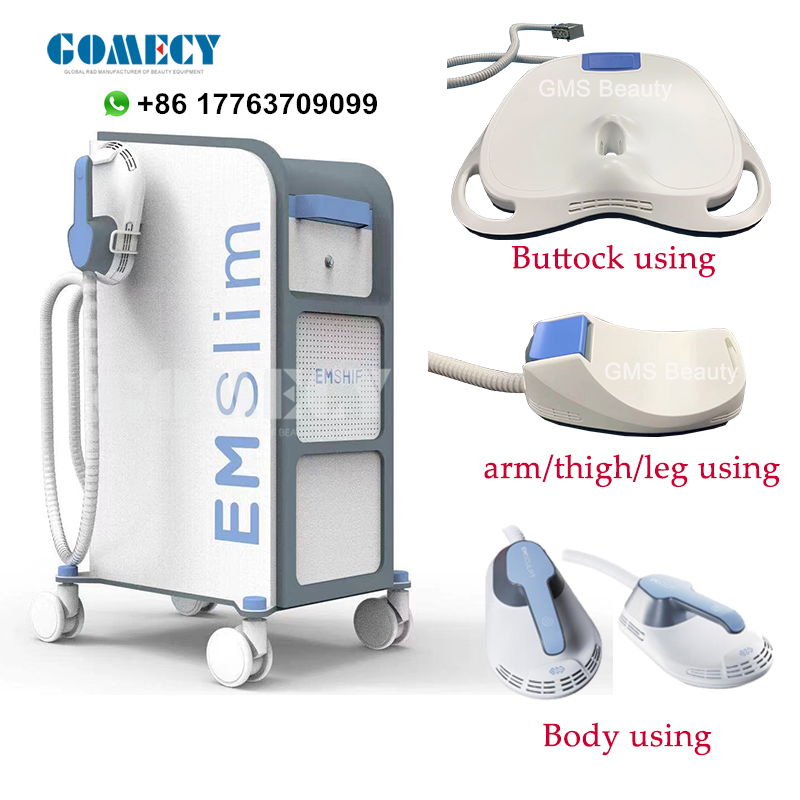 GOMECY 2021 new high intensity emsculpting hiemt muscle stimulator 4 handles bod 2