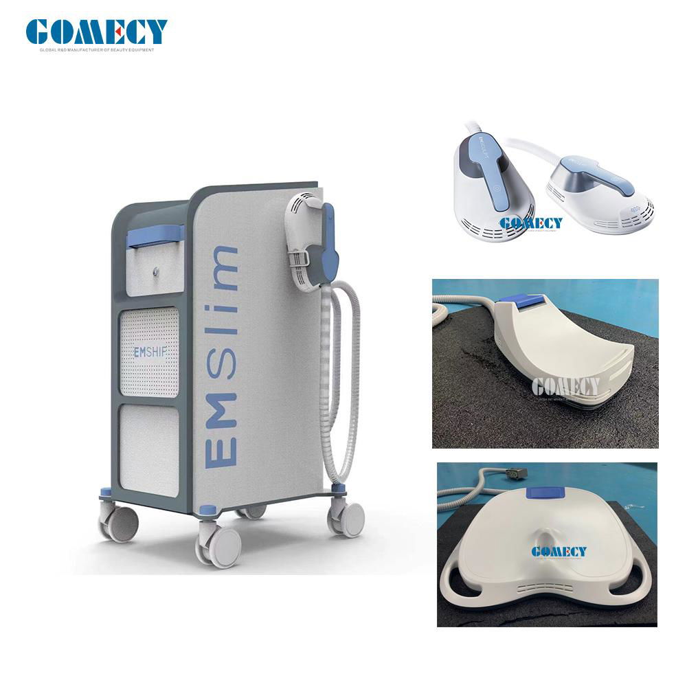 GOMECY 2021 hiemt rf muscles stimulate tesla emslim 4 heads for buttock body and 4