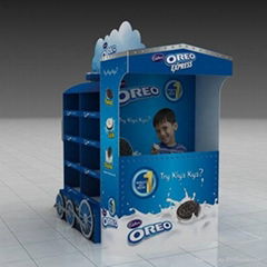 Point Of Sale Corrugated Cardboard Counter Displays