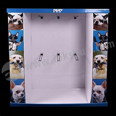 3 Sides Promotional Cardboard Pallet Display For Pet Garment