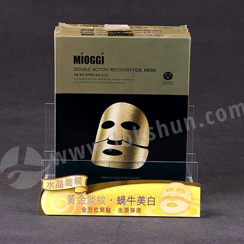 Hot Selling Acrylic Facial Mask Cosmetic Showing Display Rick Stand