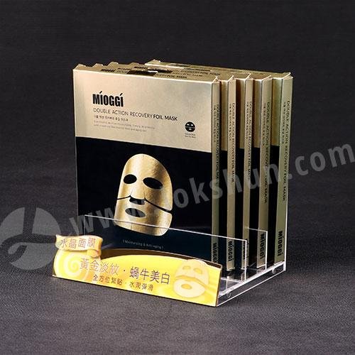 Hot Selling Acrylic Facial Mask Cosmetic Showing Display Rick Stand 3