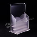 A4 3Tier Clear Acrylic Counter Standing Brochure Sign Flyer Display Holder 3