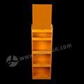 High Quality Customized Rotating Wooden Beer Display rack MDF Beverage Display S 1