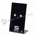 High Quality L Shape PMMA Acrylic Earphone Promotion Display Holder 2